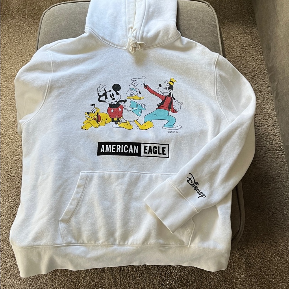 Disney x AE white Hoodie size XL